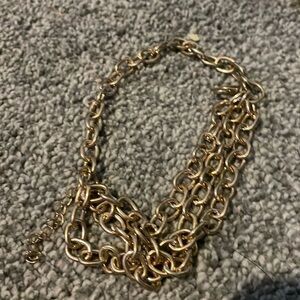 Selling gold layered chain necklace